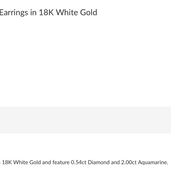 Designer PENNY PREVILLE 18K White Gold Diamond Aquamarine Dangle Drop Earrings - Picture 7 of 16